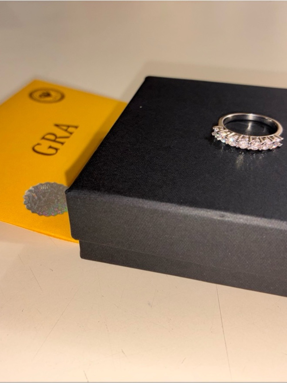 0.7ct Moissanite Ring Size 5